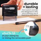ExcelMark Custom Rubber Stamp – Clean & Easy Stamping – Personalized - Image 3