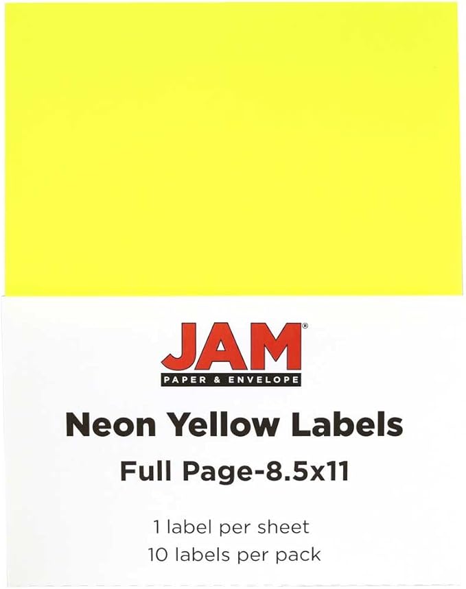 JAM PAPER Full Sheet Shipping Labels - Image 4