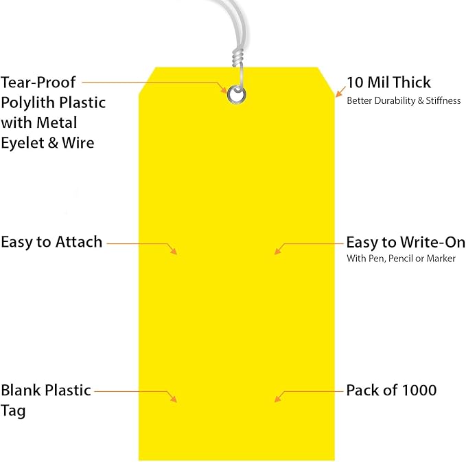 SmartSign Yellow Plastic Tags - Image 3