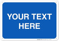 Personalized Custom Blue Background Customize by SigoSigns