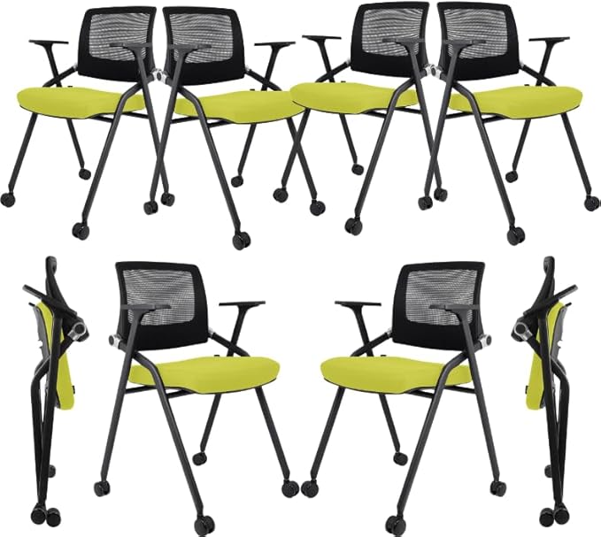 SLKJChr 10 Pack Foldable Office Chairs by SLKJChairs