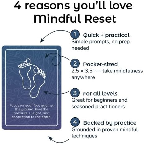 52 Mindfulness Cards, Stress and Anxiety Relief Mindfulness Tools, Therapy Games - Image 5