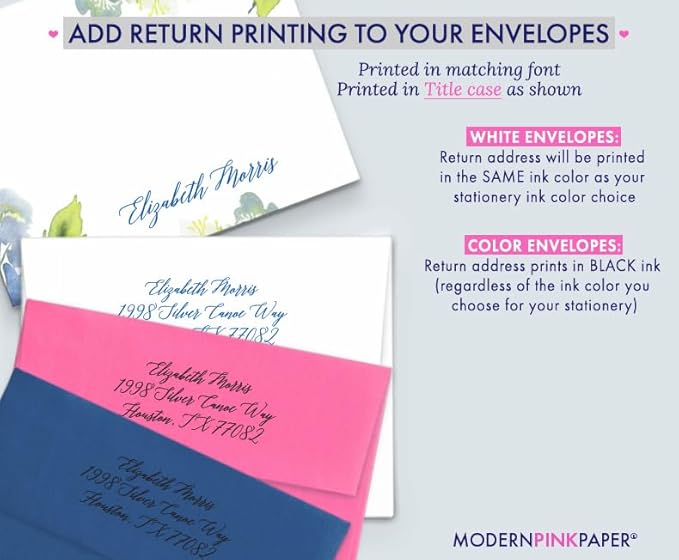 Personalized Floral Stationary - Image 3