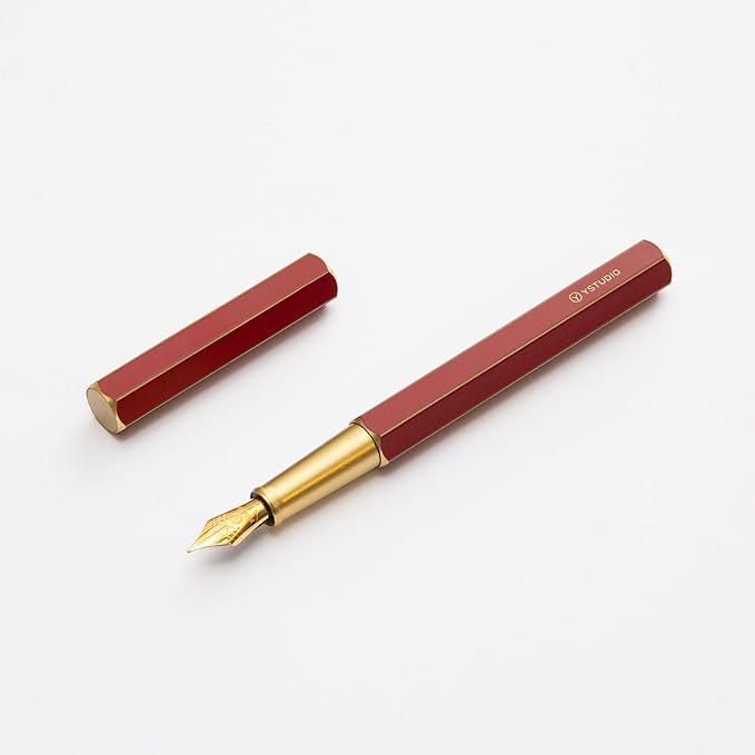 YSTUDIO Stunning Classic Revolve Fountain Pen, Schmidt Gilded Nib, Best Pen by YSTUDIO