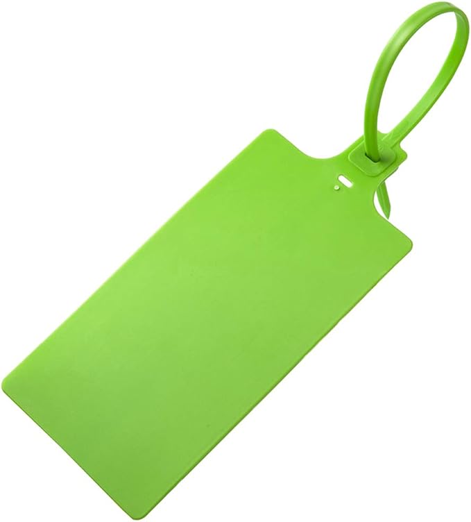 200Pcs Plastic Seals Shipping Label Tags, Writable Marker Big Sign Tie - Image 2