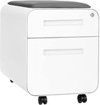 Laura Davidson Furniture STOCKPILE Mini Seated 2 Drawer Mobile File Cabinet by LauraDavidsonFurniture