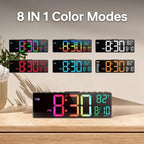 jall 10.5'' large digital alarm clock with big shown in use