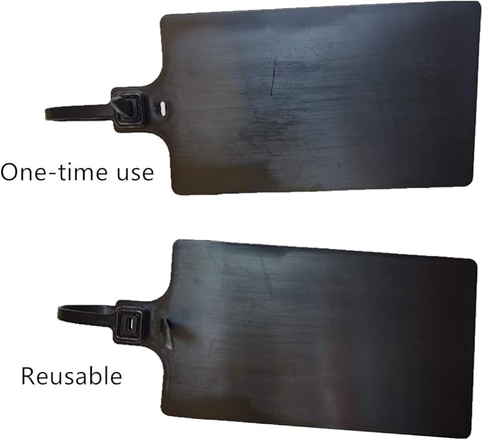 Blank Waterproof Plastic Tags Marker Ties Large Labeling Tags 2.28"×3.94" - Image 4