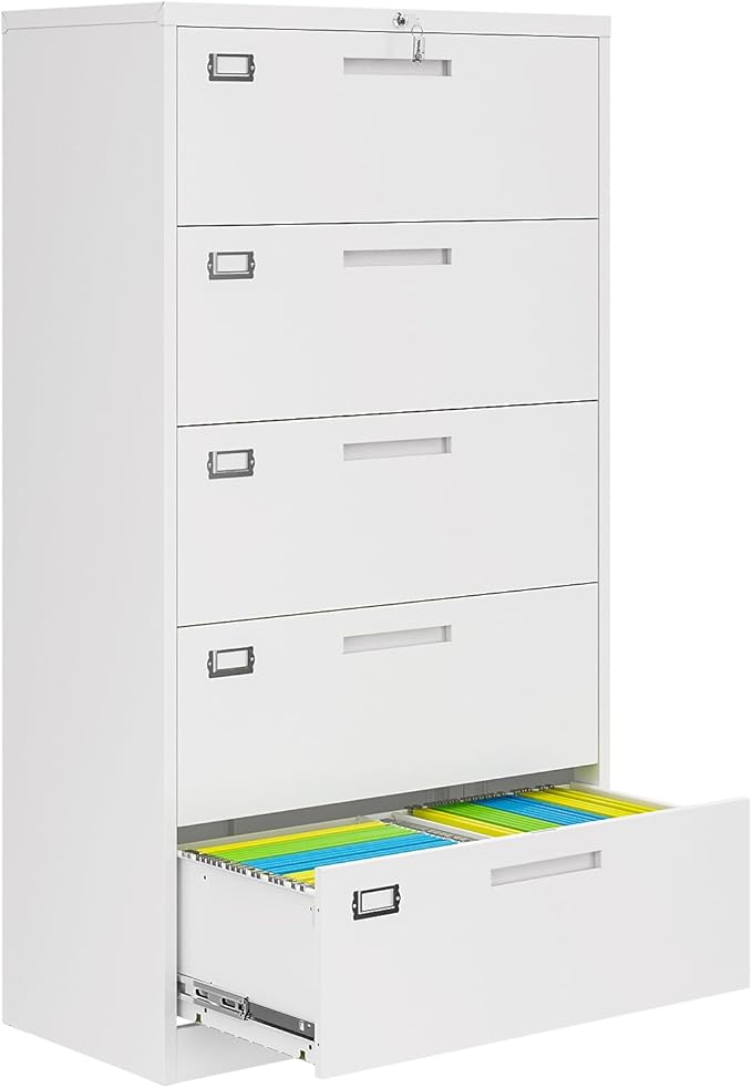 AFAIF 5 Drawer File Cabinets for Home Office, Metal Filing Cabinet by AFAIF