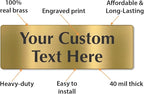 SmartSign Custom Brass Sign - Image 4