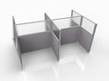 Versare Hush Panel Cubicle Kit | Workstation Partition Walls | Sound Dampening by VERSARE