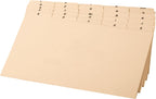Oxford A-Z Card Guides, 5" x 8", 1/5-Cut Tabs, Manila, 25/Set (B8525)