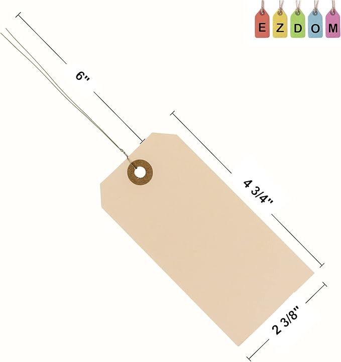Label Tags with Wire Attached - Image 5