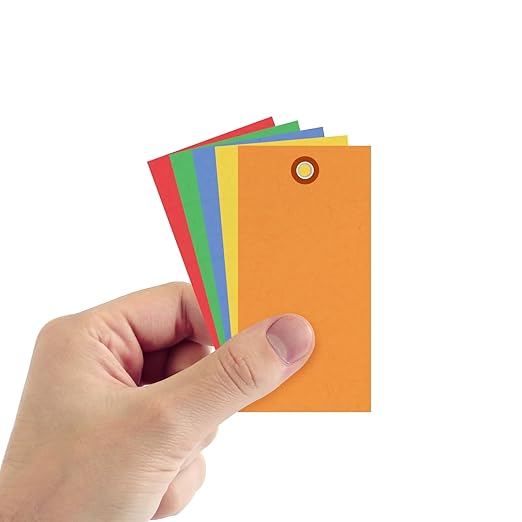 SmartSign 4.75 x 2.375 inch Multi Colored Blank Tyvek Shipping Tags - Image 3
