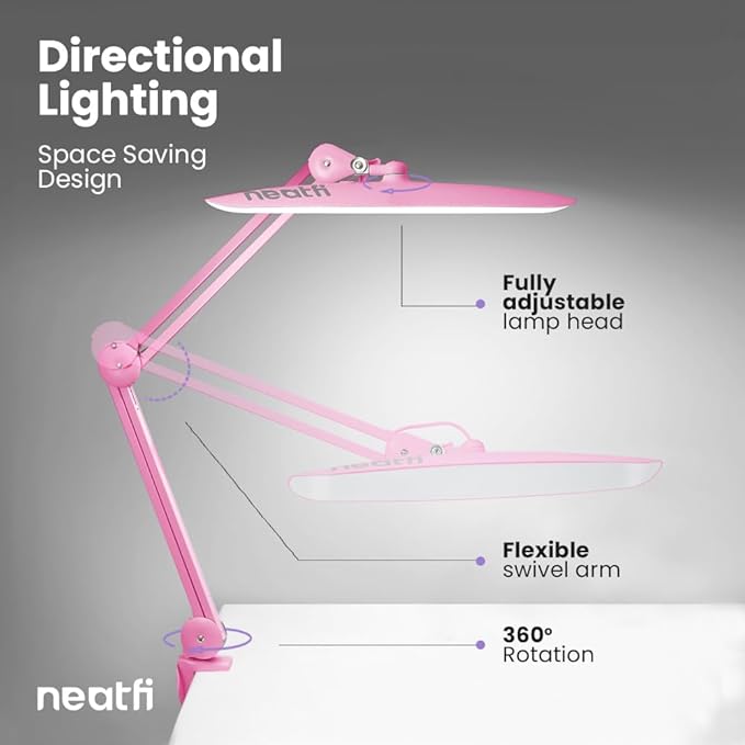 Neatfi XL 2, 200 Lumens LED Task Lamp, 4 Level Brightness, 3 Light Modes - Image 5