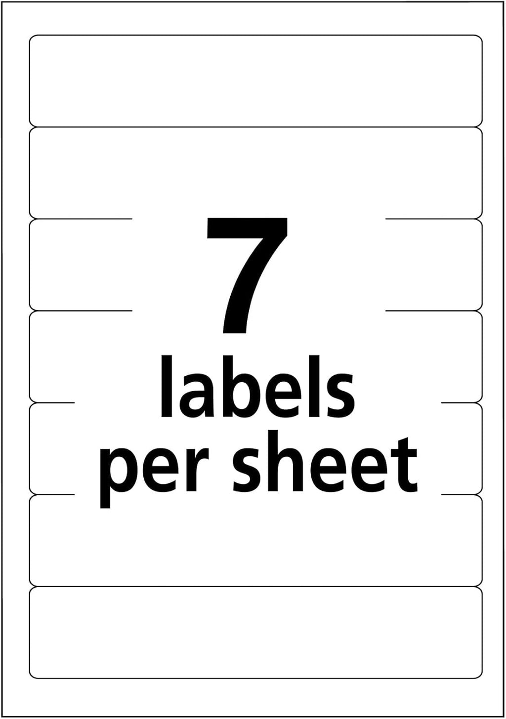 Avery File Folder Labels on 4" x 6" Sheet, Easy Peel, White/Blue, Print & Handwrite, 2/3" x 3-7/16", 252 Labels (5200)