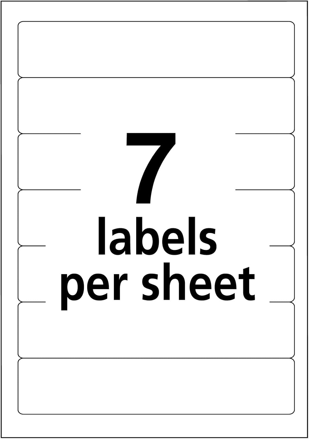 Avery® File Folder Labels on 4" x 6" Sheets, Easy Peel®, Assorted, Print & Handwrite, 2/3" x 3-7/16", 252 Labels (5215)