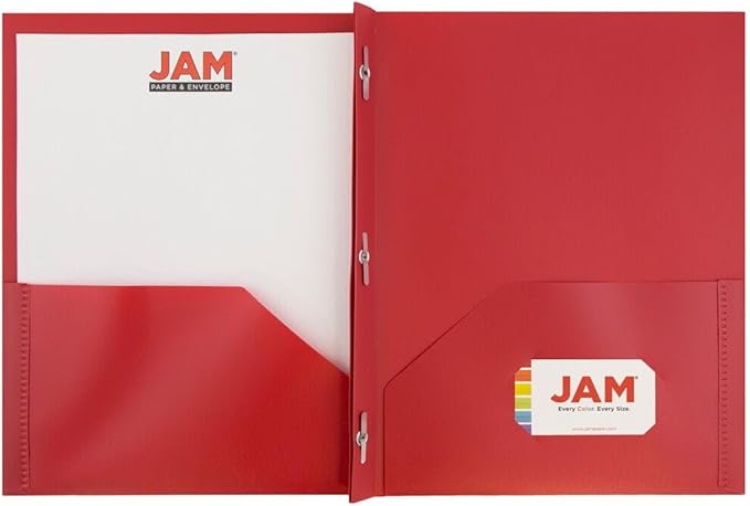 JAM PAPER Plastic 2 Pocket POP Folders - Image 5