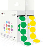 PARLAIM 2 Rolls 2000PCS 3/4" Round Circle Color-Code Dot Stickers, 2 Color by PARLAIM