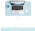 YSAGi Non-Slip Leather Desk Pad, Waterproof Laptop Computer Desk Keyboard Mat - Image 2