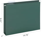 HERKKA Extra Capacity Hanging File Folders, 30 Pack Reinforced Legal Size - Image 2