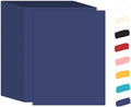 100 Sheets 65lb Blue Cardstock 8.5 x 11 Pastel Paper, Goefun Navy Blue Card by Goefun