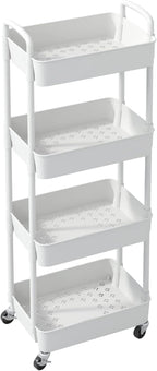 Sywhitta 4-Tier Plastic Rolling Utility Cart - Image 8