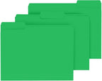 File Folder, PANDRI 120 Pack File Folder, 1/3 Cut Tab, Letter Size, Filing by PANDRI