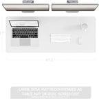 YSAGi Non-Slip Leather Desk Pad Long Size, Waterproof Laptop Computer Desk - Image 2
