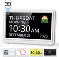 Digital Clock with Date and Day of Week, Dementia Clocks Battery Operated Alarm by Roxicosly