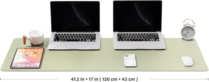 Large Desk Mat - 47.2"x 17" Non-Slip PU Desk Pad - Image 2