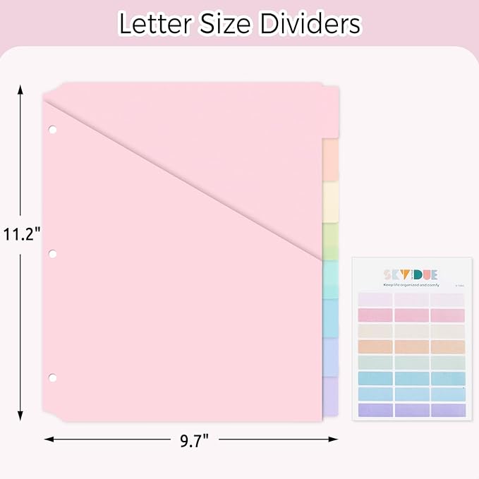 SKYDUE Pastel Binder Dividers - Image 3