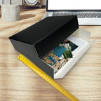 golden state art, drop front archival storage box, side view