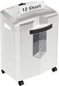 Bonsaii 12-Sheet P-4 Micro-Cut Shredder, 60-Min Continuous Use, Shreds Paper by bonsaii