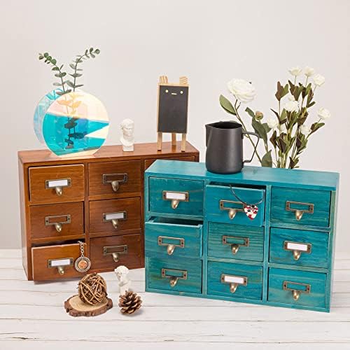 Apothecary Drawers Apothecary Cabinet with Drawers, Blue