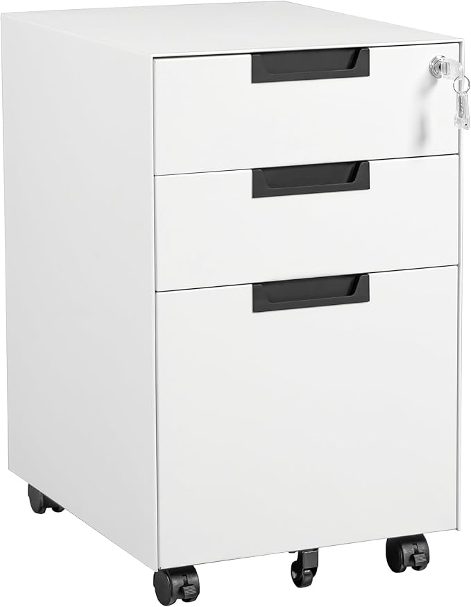 Letaya 3 Drawer Mobile File Cabinet by LetayaMetalCabinets