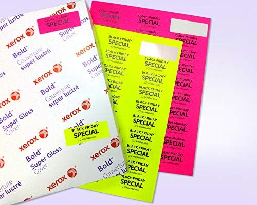 NextDayLabels - 8-1/2 x 11" Neon Color High Light Fluorescent Labels - Image 3