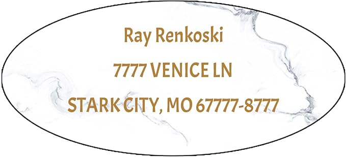 Made in USA Custom Return Address Stickers Labels Customized Mailing Label by HOOKAH+SUN