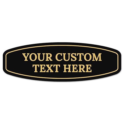 Custom Wall or Door Sign, Personalized Round Plaque Engraved Message by SigoSigns