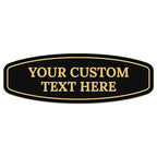 Custom Wall or Door Sign, Personalized Round Plaque Engraved Message by SigoSigns