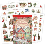 400+ Christmas Waterproof Vinyl Sticker Book, Cute Christmas Aesthetic Stickers for Kids, Funny Stickers for Adults, Holiday Planner Stickers for Journaling, Scrapbooking, Santa Snowman Reindeer Gifts