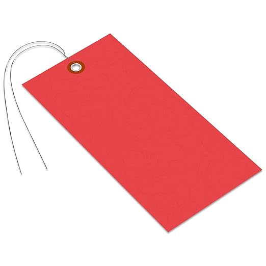 SmartSign Red Tyvek Shipping Tags - Image 6