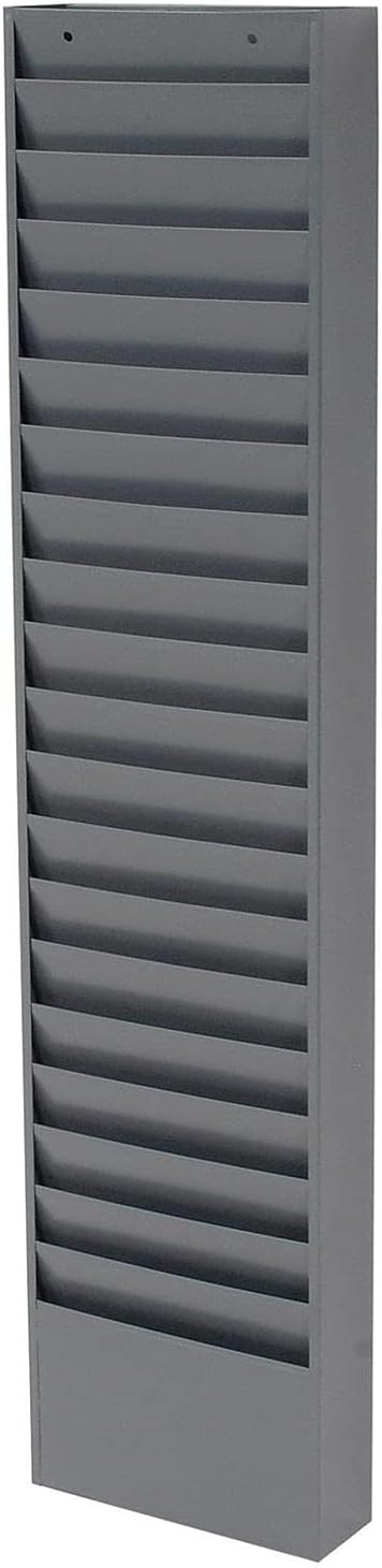 Global Industrial Steel Medical Chart Hanging Wall File Holder, 20 Pockets by GlobalIndustrial