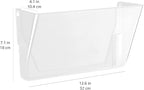 Amazon Basics Expandable Plastic Wall Pockets, File Organizer, Letter Size - Image 5