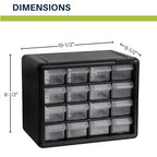 Akro-Mils 16-Drawer Plastic Drawer Storage Cabinet - Image 2