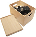 BAMOTTO Lidded Bamboo Storage Bins & Box/Cube/Basket, Home Kitchen and Office by BAMOTTOCRAFTBAMBOO