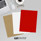 LUXPaper 8.5" x 11" Paper | Letter Size | Holiday Red | 60lb. Text | 500 Qty - Image 9