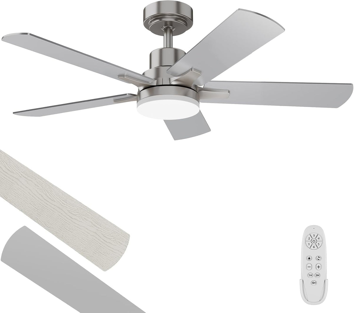 ceiling fan with light 42-inch, remote control reversible, main product view