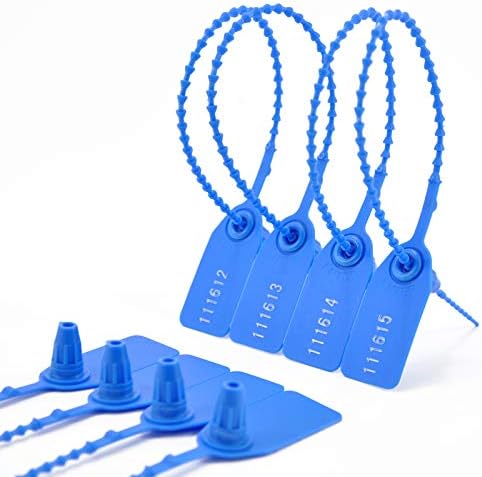 100Pcs Plastic Tamper Shipping Seals Pull-Tite Security Seal Signage Numbered - Image 2