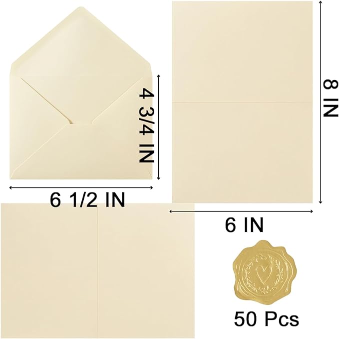 50 Pack Cream A6 Envelopes - Image 2